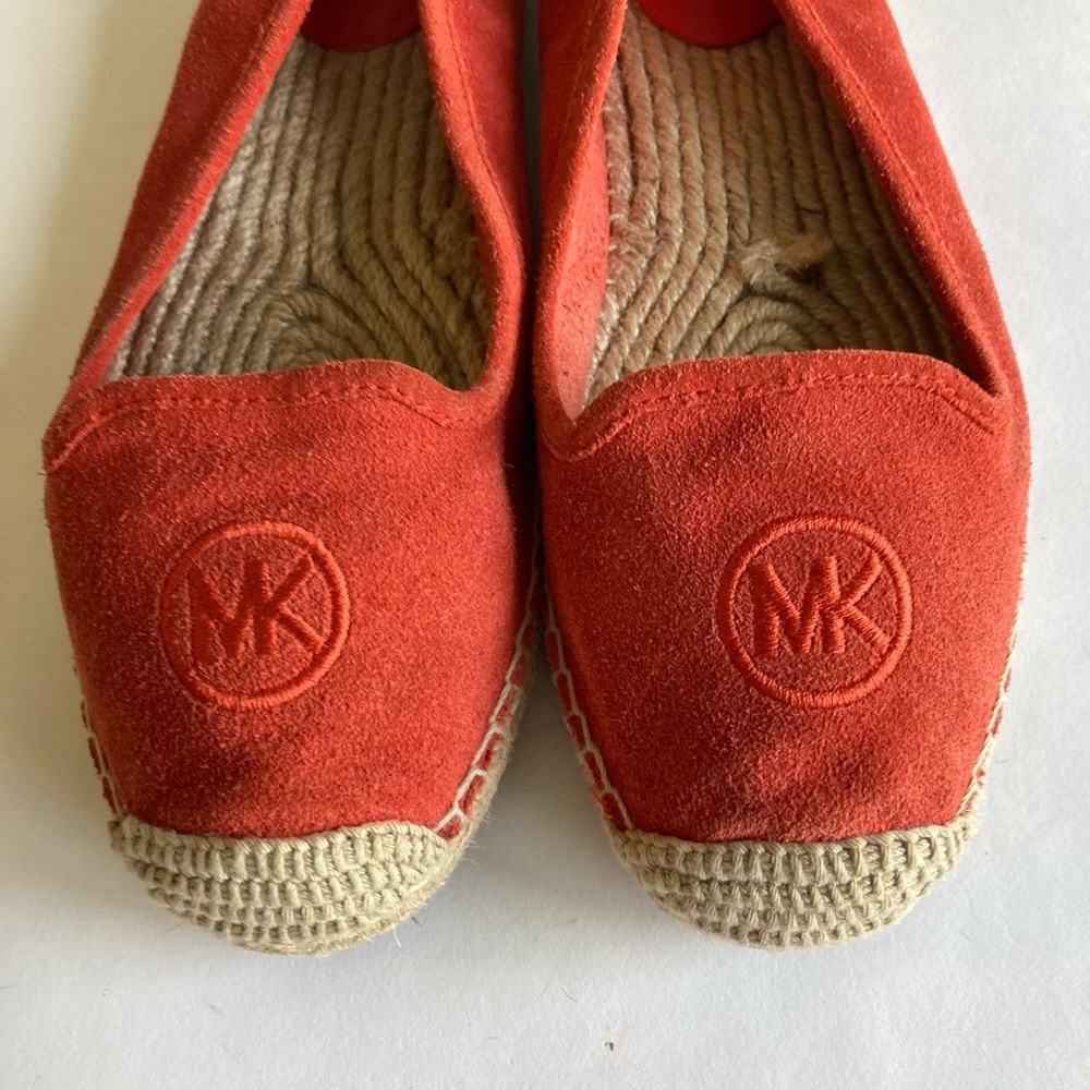 Michael Kors Red Suede Flats Espadrilles size 8.5 - Picture 12 of 13